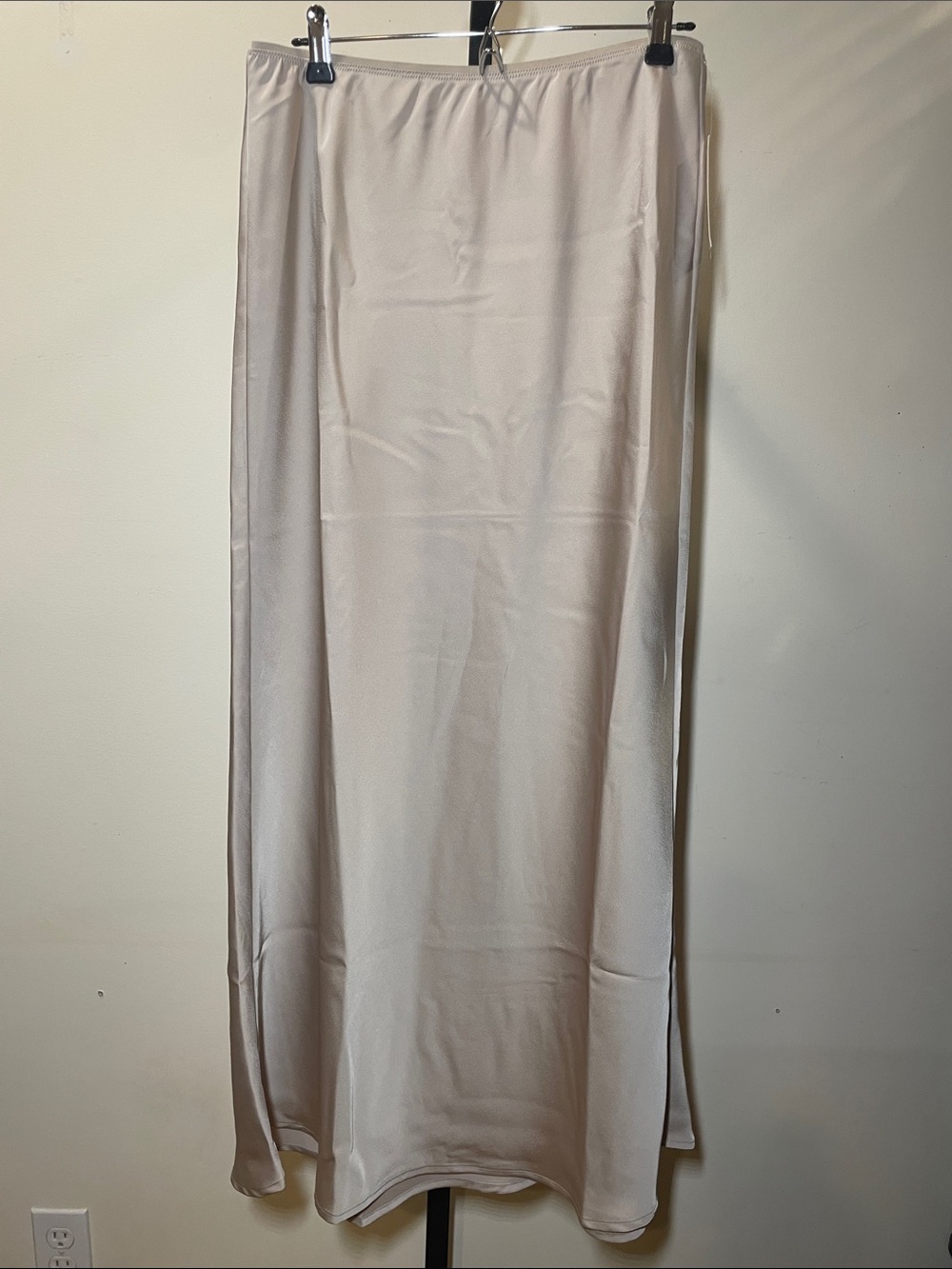 a new day Neutral Beige Maxi Slip Skirt